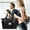 Black, variant on HOARBOEG Household Travel Shoulder Bag Large Capacity Storage Bag Oxford Cloth Handbag for UNISEX with Zipper, 11*16.5*8.7in Black