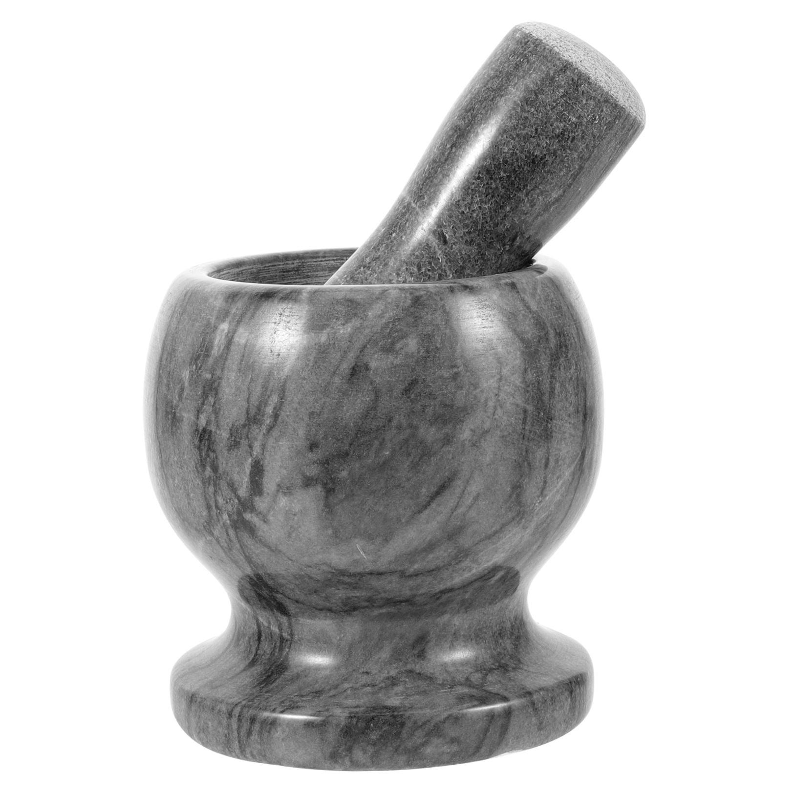 GETAJGHSD Round Grinding Bowl Marble for Professional Users in Kitchen Use 1 Set 4.1in