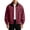 Red, variant on Cavosen Workout Outfit for Men Long Sleeve Lapel Zipper Loose Jacket Color Block Casual Lightweight Fall Outfits
