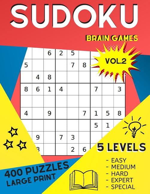 Sudoku Brain Games Vol.2 400 Puzzles Large Print 5