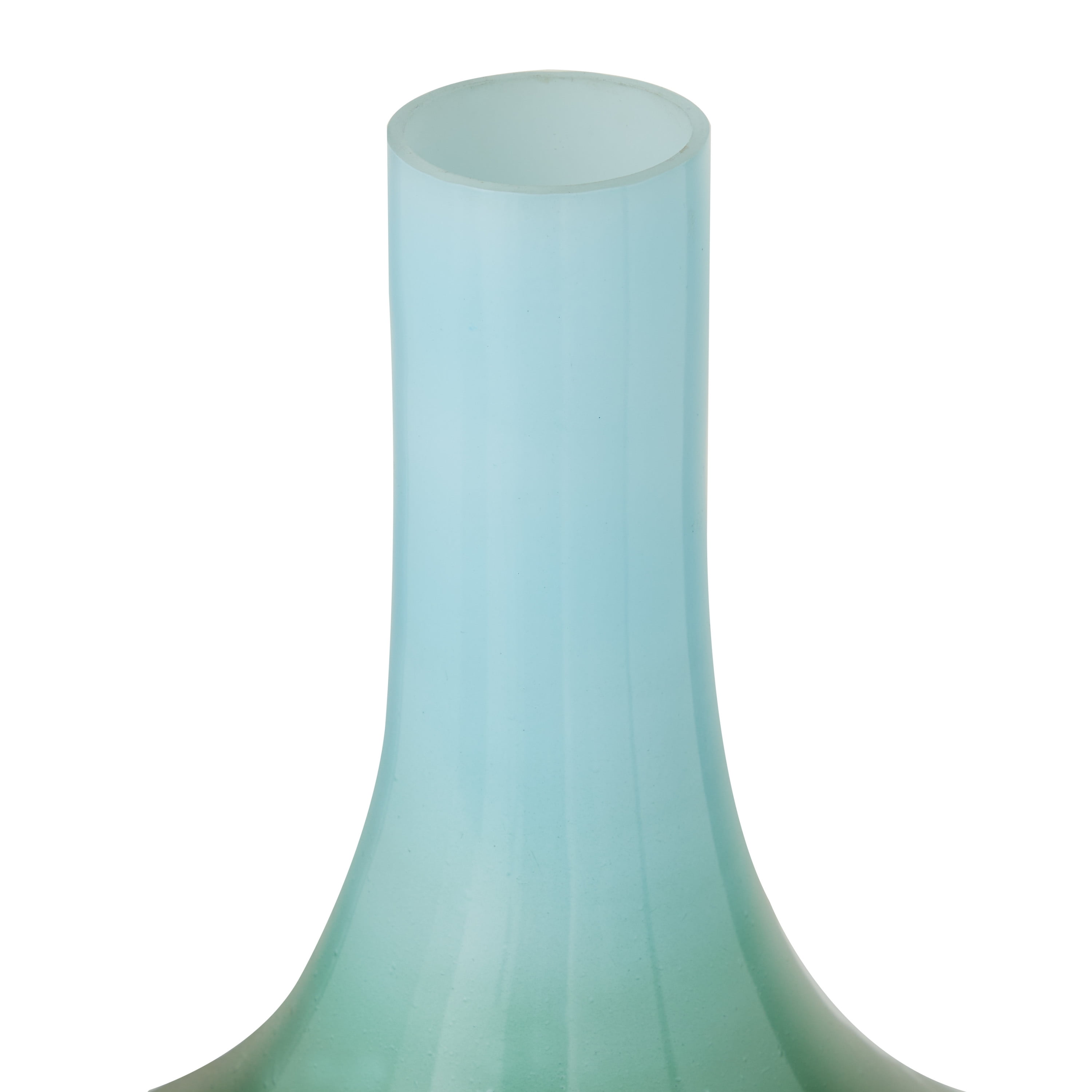 DecMode 22" Ombre Green Glass Vase