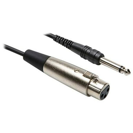 Hosa PXF-105 Audio Cable - for Audio Device - 5 ft - 1 x XLR Female Audio - 1 x 6.35mm Male Audio - Nickel-plated