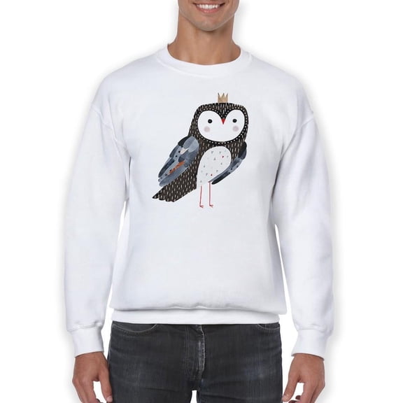 Crowned Critter I Sweatshirt Men -Victoria Borges Designs, Male XX-Large