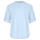 thumbnail image 4 of Blusa y camisa de manga larga con cuello alto para hombre, holgada, de algodón y lino, lisa, de manga corta, con cuello en V., 4 of 4