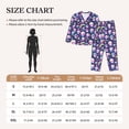 thumbnail image 4 of Haiem Skull mushroom rainbow space Pattern Women’s Long-sleeve Sleepwear,Sleepwear Set,2-piece Loungewear Set,Soft PJs Comfy Nightwear with Pockets-XX-Large, 4 of 7