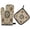 Traditional Intricate Pattern, variant on 2 PCS Oven Baking Gloves Set Heat Resistant Oven Mitt & Pot Holder Set Cooking Mitts Kitchen Home Supplies Vibrant Colors Pattern
