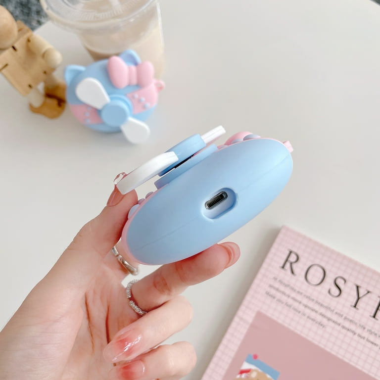 Foreverrich 3D Rotary Fan Creative Design Case For Apple Airpods