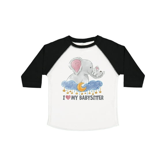 Inktastic I Love My Babysitter Elephant Family Boys or Girls Toddler T-Shirt