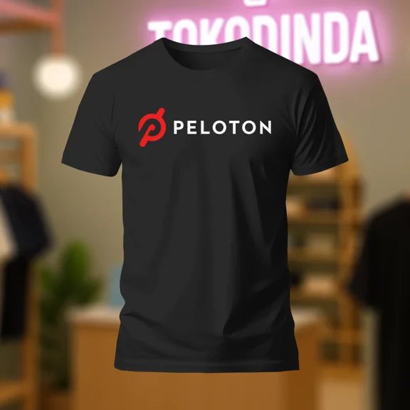 RARE PELOTON Exercise Bike Workout Logo T-Shirt Funny Made In USA S-5XL