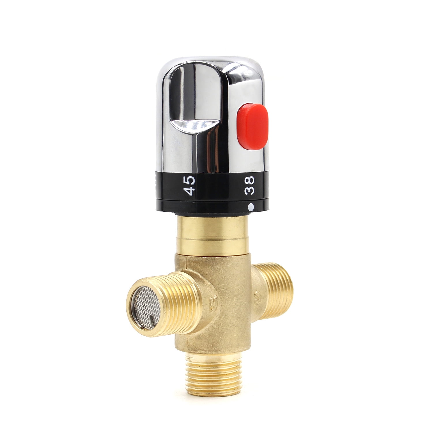 Buy Thermostatic Mixing Valve, Shower Mixing Valve with 1/2 G Connector, Hot and Cold Water