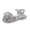 Silver, variant on Girls' Shiny Diamond Sandals Flat Sole Outdoor Casual Soft Sole Design Comfortable Toe-Cap Shoes Silver Size 10 Little Kids