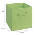 thumbnail image 4 of ClosetMaid 18654 Cubeicals Fabric Drawer, Green, 2-Pack, 4 of 4