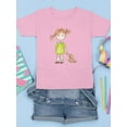 thumbnail image 3 of Girl With A Teddy Bear T-Shirt Juniors -Image by Shutterstock,  x-Small, 3 of 4