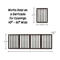Indoor Pet Gate 4Panel Retractable Dog Gate for Stairs or Doorways