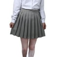 thumbnail image 4 of Beautifulfashionlife Falda De Verano Plisada De Rendimiento Versátil De La Escuela Japonesa para Mujer (2Xl Gris Oscuro), 4 of 5