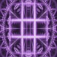thumbnail image 1 of Ahgly Company Tapis d'Intérieur Lavable en Machine Carré Transitionnel Violet, 4 Pieds Carré, 1 of 7