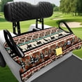 thumbnail image 3 of Uorisanigo Golf Cart Seat Covers Fits for EZGO, Club Car, Yamaha and More, Universal Aztec African Tribal Horse Golf Cart Seat Towel Blanket with 4 Front Pockets, All-Weather Protection, 3 of 7