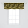 thumbnail image 2 of Ambesonne Floral Window Valance, Fowers in Earth Tones Art, 54" X 18", Fawn Green Brown, 2 of 3