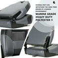 thumbnail image 5 of NORTHCAPTAIN Deluxe A Pair of Marine High Back Folding Fishing Boat Seat,Stainless Steel Screws Included,Charcoal/Black 2 Seats, 5 of 5