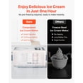 thumbnail image 3 of VEVOR 2 Quart Automatic Ice Cream Maker with Built-in Compressor No Pre-freezing, 3 of 9