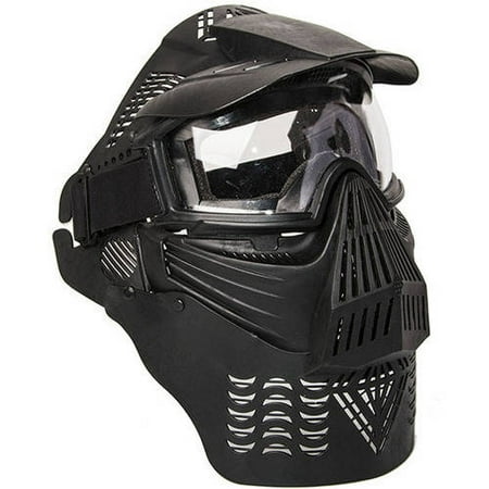 ALEKO PBM225BK Army Military Anti-Fog Paintball Mask with Double Elastic Strap,