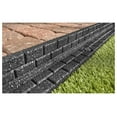 thumbnail image 5 of Flexible Rubber L Shape Landscape Brick Face Edging Border for Gardens, Lawns, and Landscaping - 6 Pack (Black), 5 of 9