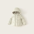 thumbnail image 2 of KAUOD Toddler Winter Puffer Jackets Waterproof Lightweight Hooded down Coats Kids Baby Plain Snow Ski Outwear with Pockets, 2 of 4