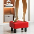 thumbnail image 4 of Costway Repose-Pieds Moderne avec Rangement avec Espace de Rangement Caché Pouf en Cuir PU, 4 of 10