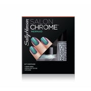 Sally Hansen Salon Chrome Metallic Nail Kit, Mermaid 240, 1 Kit