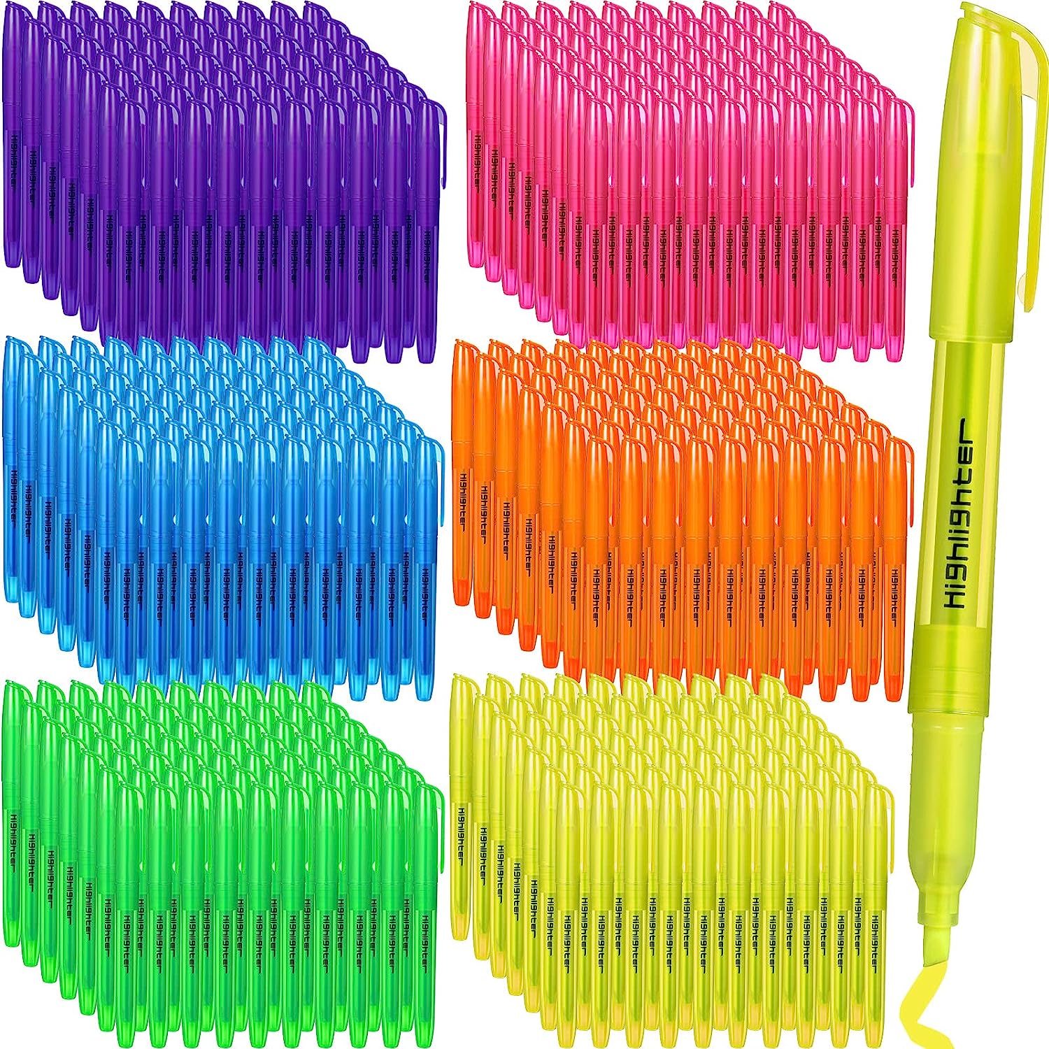 Highlighter Bulk Assorted Colors Highlighter Markers Chisel Tip