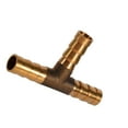Brass T Piece 3 Way Fuel Hose Joiner Connector 8mm For Compressed Air