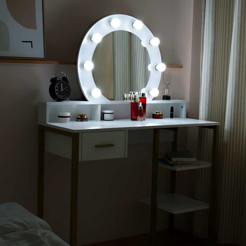 Buy Ktaxon Vanity Table with Lighted Mirror, Makeup Vanity Dressing