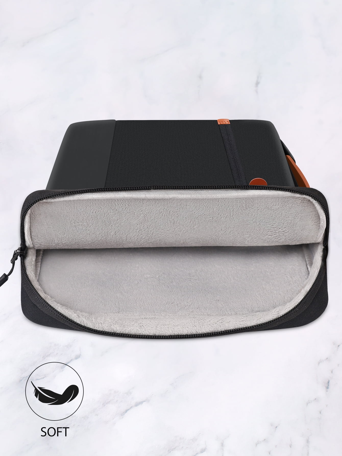 SENLASI 15.6 Inch Laptop Sleeve Case, Protective Notebook Bag Water-resistant Laptop Case 15.6 Inch for 15 15.6" Lenovo Thinkpad IdeaPad HP Dell ASUS Acer Samsung Notebook Chromebook, Black
