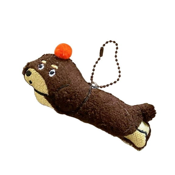 Huhudde Cartoon Dog Plush Keychains Fashionable Dachshund Pendant Soft Plush Bags Charm for Bag Hanging and Storage