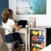 Newair Beverage Refrigerator Cooler |126 Cans Free Standing with Glass Door