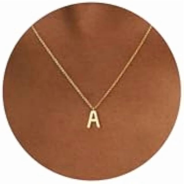 Chenchen Initial Necklaces for Women - 14k Gold Plated Dainty Letter Necklace Alphabet A-Z Necklace Personalized Monogram Name Necklaces for Women Jewelry Gifts for Her