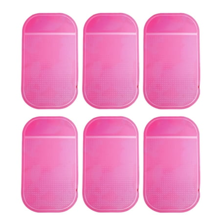 

6 Pcs Anti-Slip Cushion Sticky Mat Sticky Gel Pad for beads painting Tray Holding Diamond Embroidery Accessories (Pink)