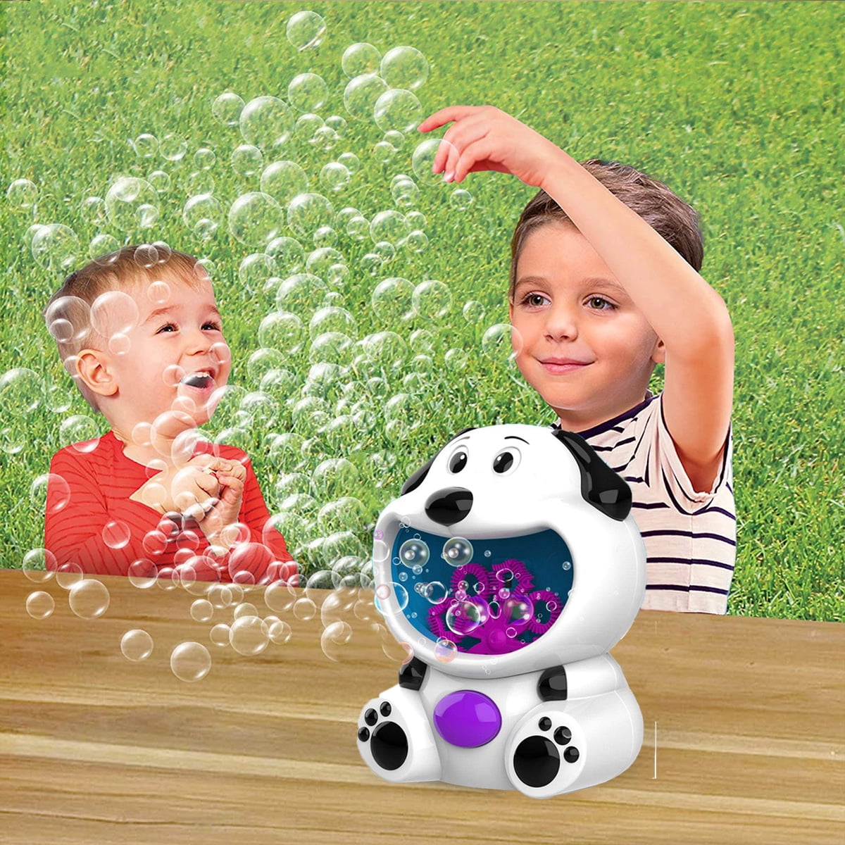 Bubble Machine,Automatic Dog Bubble Blower,Durable and Portable