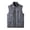 Gray, variant on Mens Breathable Mesh Lined Utility Vest Big and Tall 5XL, Lightweight Quick Dry Summer Cargo Vest with Multi-Pockets, Khaki,Size XL