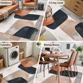 thumbnail image 5 of Black Brown Abstract Art Area Rug 3x5 FT, Non Slip Entryway Bedside Carpet, Modern Geometric Luxury Washable Soft Floor Carpet Indoor Mat Non-Shedding Throw Rugs for Dorm Kitchen Home Office, 5 of 8