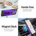 thumbnail image 6 of for Samsung A13 5G Case with Sliding Camera Cover Heavy Duty Protective Galaxy A13 Case with Card Holder Magnetic Rotate Ring Kickstand Phone Case for Samsung A13 5G(Purple), 6 of 13