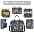 thumbnail image 2 of OBREWU Pioneer Flower Womens Lunch Box for Work,Insulated Large Pioneer Flower Lunch Bag for Women,Loncheras Para Mujer,Leakproof Adult Lunch Bag for Work,Beach,Travel,Picnic,Camping, 2 of 7