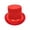 Red, variant on Classic Tall Top Hat for Halloween Party formal Stage Performance Magician Accessory Stylish Lincoln Style Dress Up Hat for Carnival Themed Event