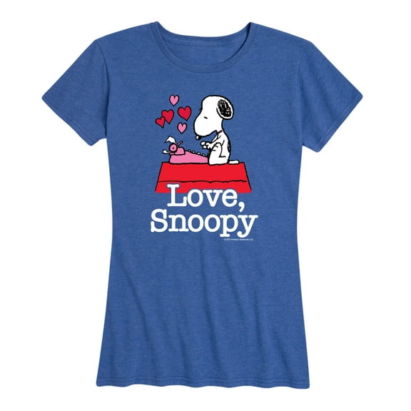 Peanuts - Love Snoopy - Women's Short Sleeve Graphic T-Shirt