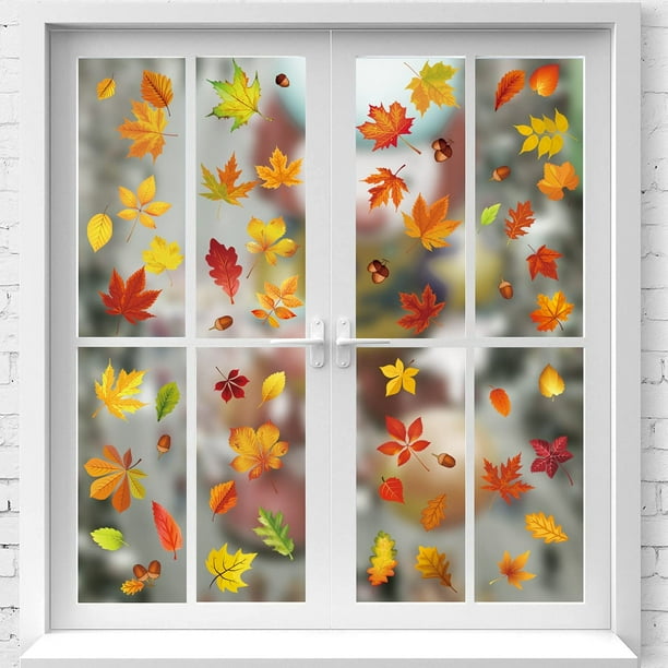 149 Piezas Etiqueta Ventana De Acción Gracias,Pegatina