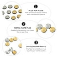 thumbnail image 2 of SHISUYAN 10Pcs Flute Sound Hole Plugs Musical Instruments Repairable Parts, 2 of 8