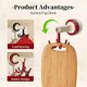 thumbnail image 3 of 360 Degrees Rotating Folding Hook, Kitchen Hooks for Hanging Utensils, 3 of 5