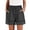 Dark Gray, variant on Alkepwun Womens Athletic Shorts 100% Cotton Solid Plus Size Lace Trim Elastic High Waisted Shorts Summer Casual Loose Vacation Beach Lounge Bohe Shorts