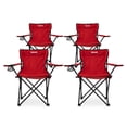 thumbnail image 1 of Sillas de Camping Duralife Camping 4 Piezas Rojo, 1 of 7