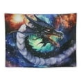 thumbnail image 5 of Shiartex Dragon Tapestry,Fantasy Galaxy Cloud Black White Dragon Yin Yang Tapestry, Colorful Tie Dye Tapestry Wall Hanging Hippie Fantasy Wall Tapestry for Bedroom Dorm Decorations Painting, 5 of 6